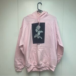 Pink Stylish Rose Hoodie